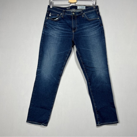 AG Adriano Goldschmied Prima Cigarette Crop Jeans Women’s 31 Blue Mid Rise Denim - Picture 1 of 14